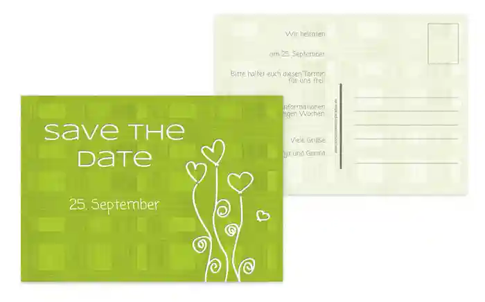 Save the Date Karte Liebestraum