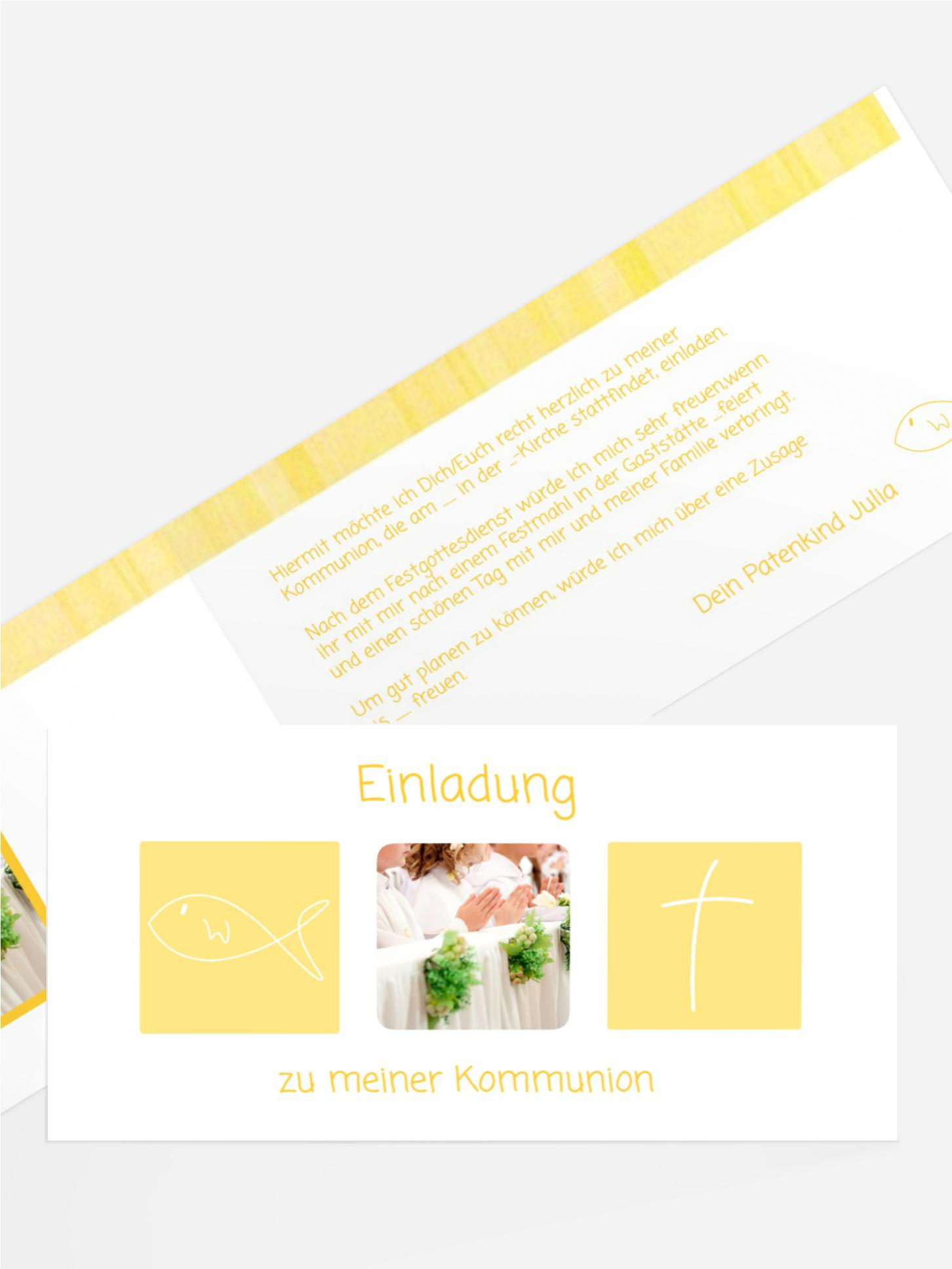 Einladungskarte Kommunion_White Einladungskarte Kommunion_White