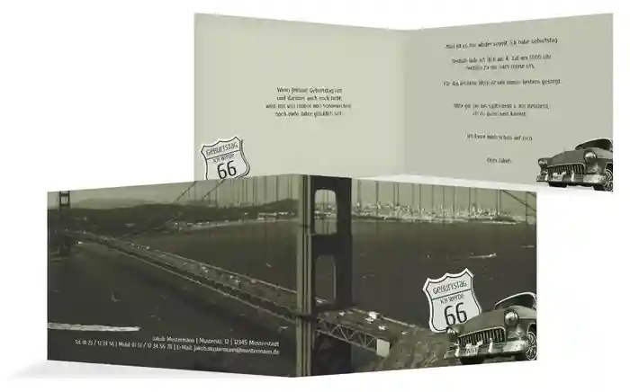 Einladungskarte zum Geburtstag old bridge Einladungskarte zum Geburtstag old bridge