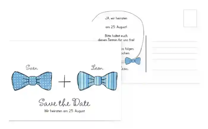 Save the Date Karte Fliegen