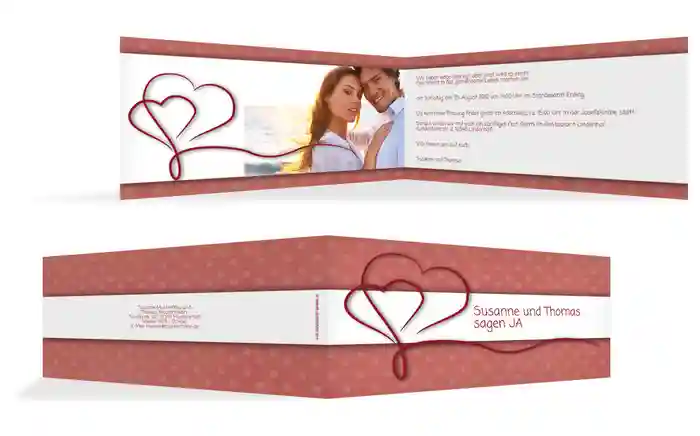 Einladungskarte Gepunktet