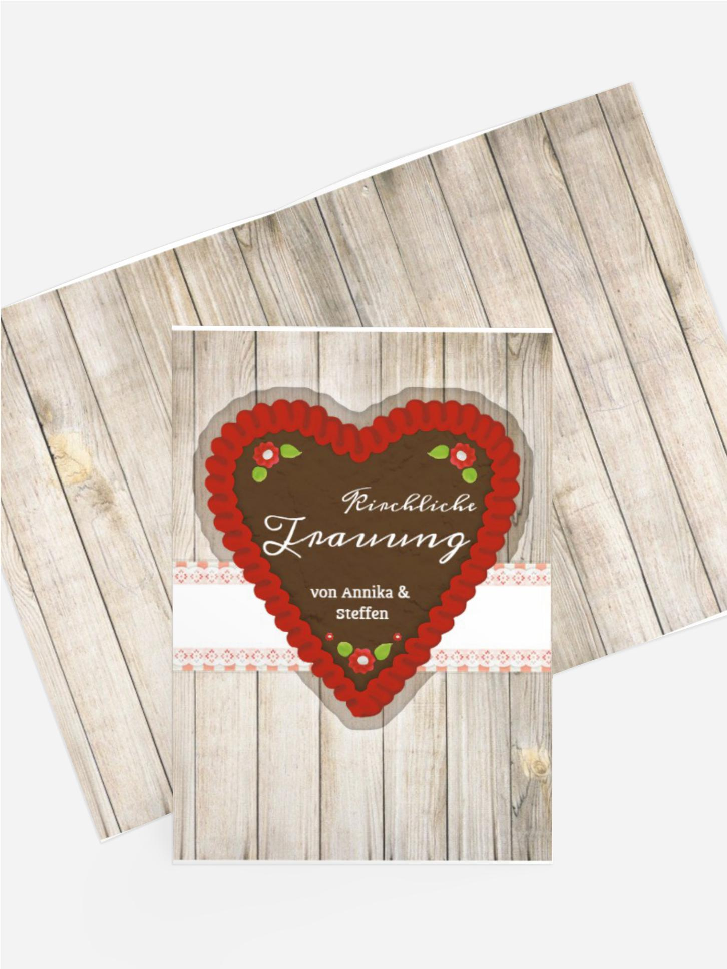 Kirchenheft Umschlag zur Hochzeit München