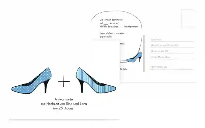 Antwortkarte High Heels Antwortkarte High Heels