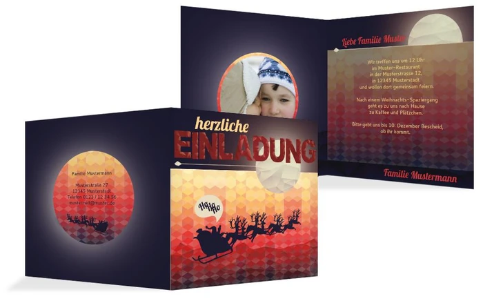 Foto Weihnachtseinladung Hohoho Foto Weihnachtseinladung Hohoho