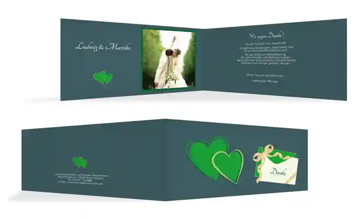 Dankeskarte Eheglück