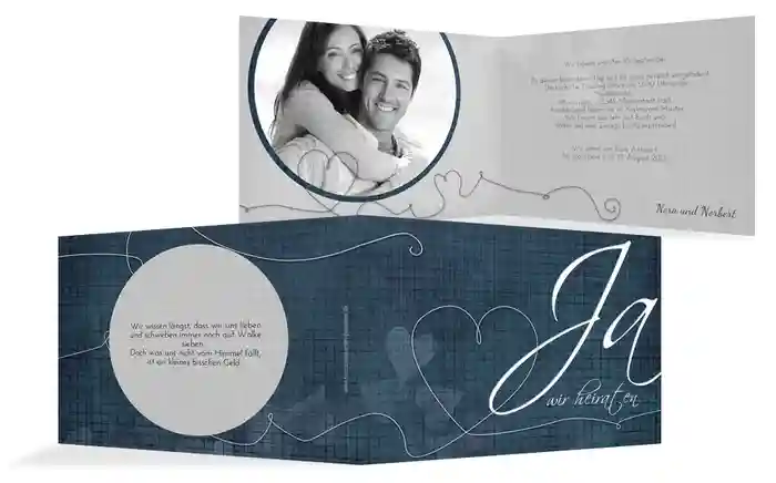 Hochzeitseinladung ewiges Band