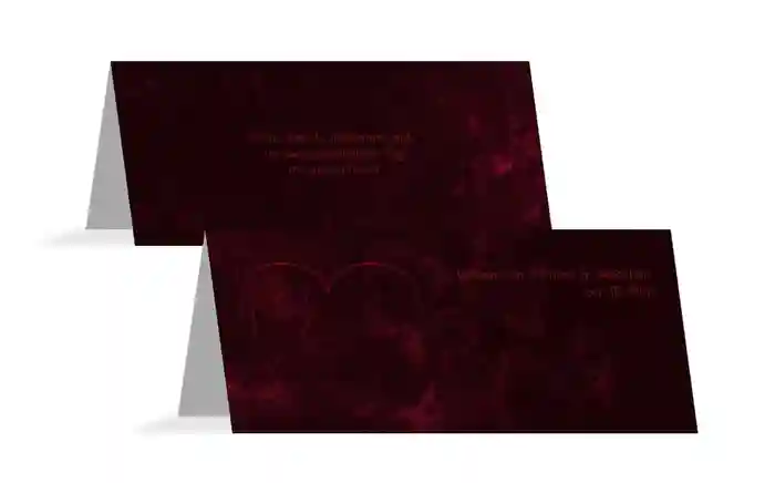 Tischkarte Hochzeit Liebespärchen