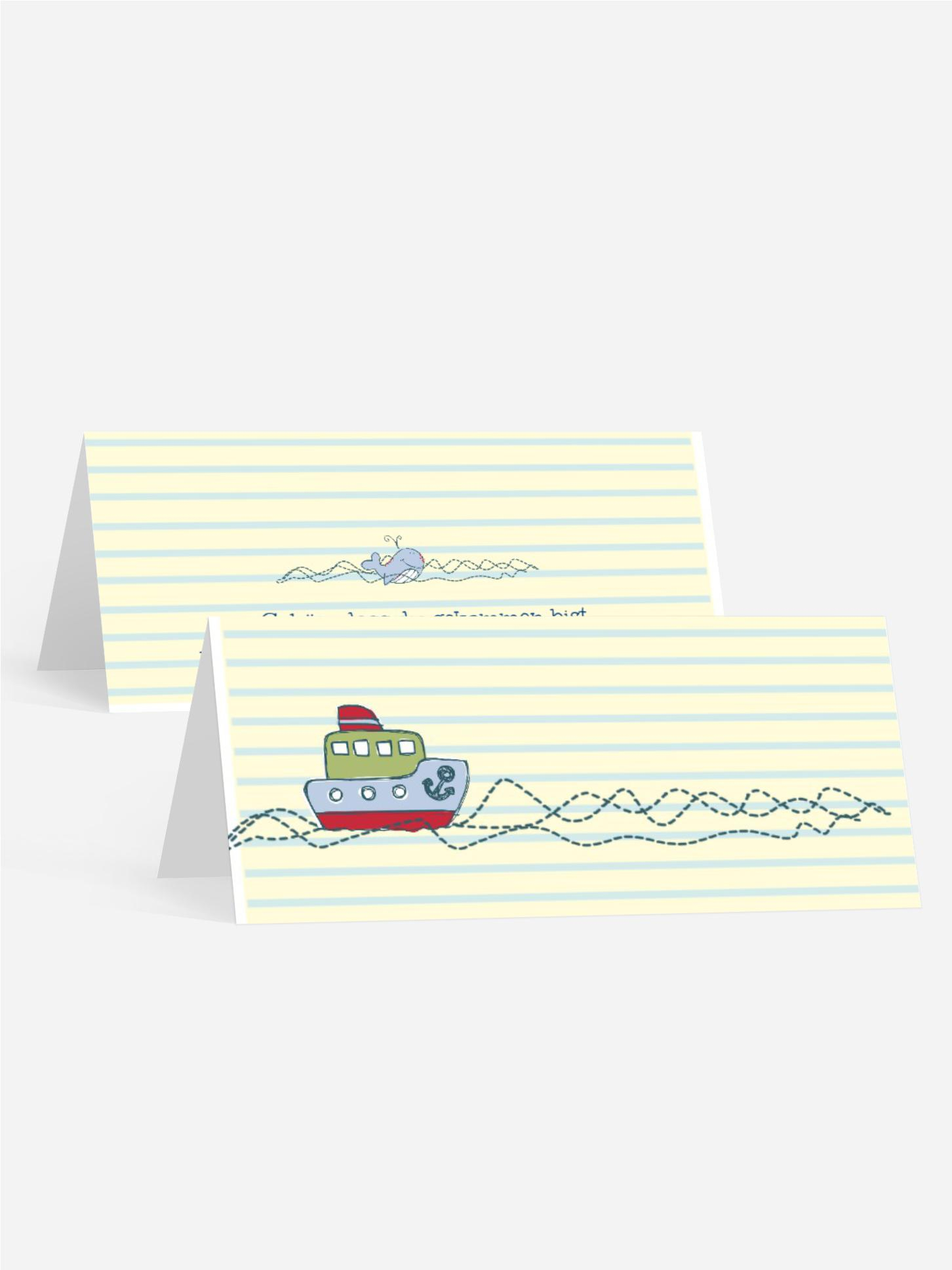 Taufe Tischkarte Meer