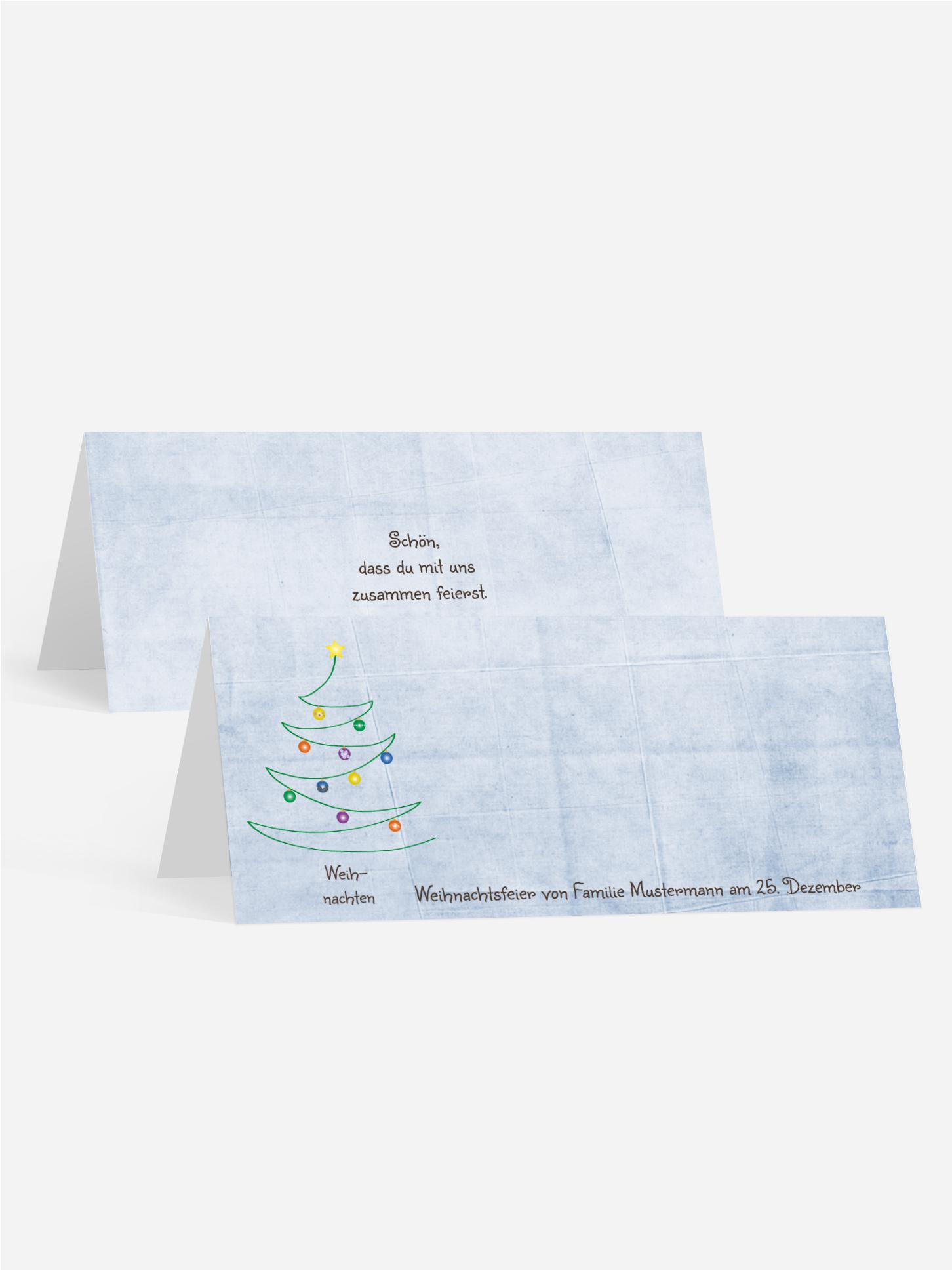 Tischkarte Weihnachtsbaum