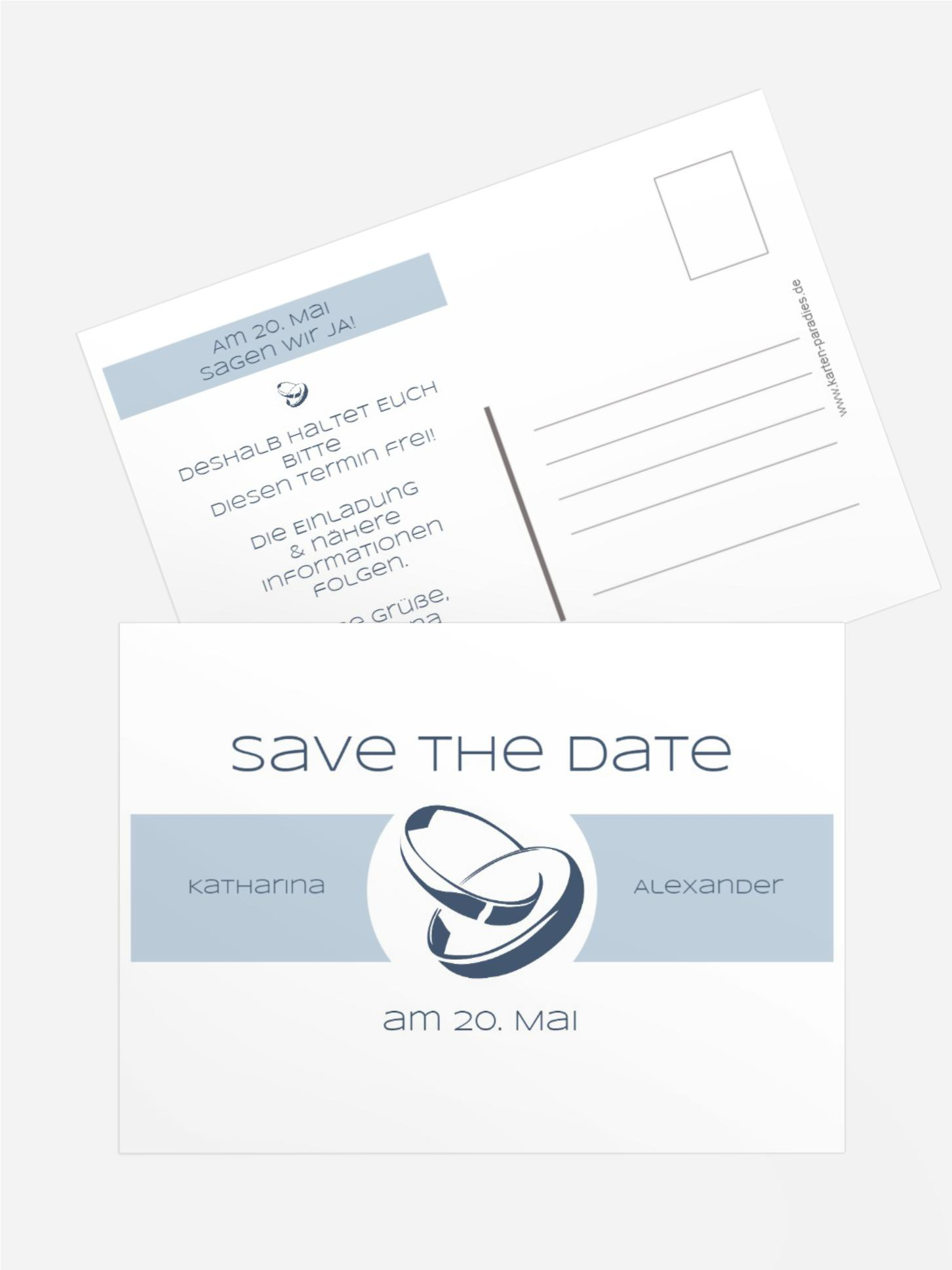 Save the Date Ringeband