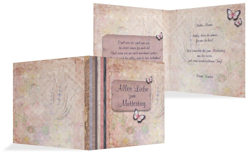 Muttertagskarte Briefpapier