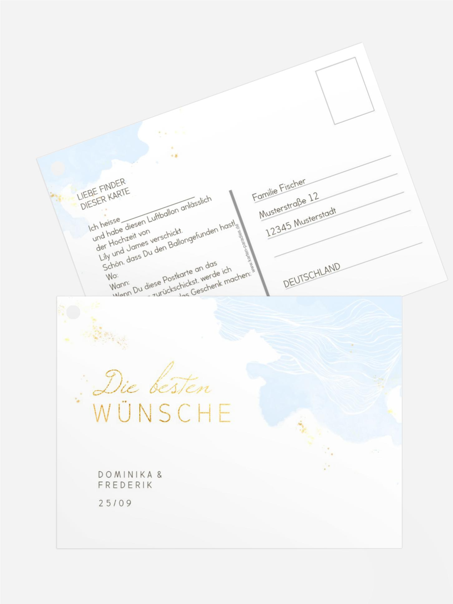Ballonflugkarte Sommerfeeling