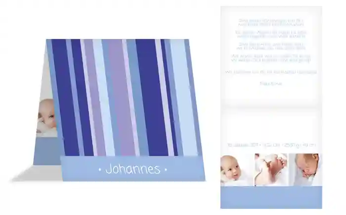 Baby Dankeskarte 3Bilder