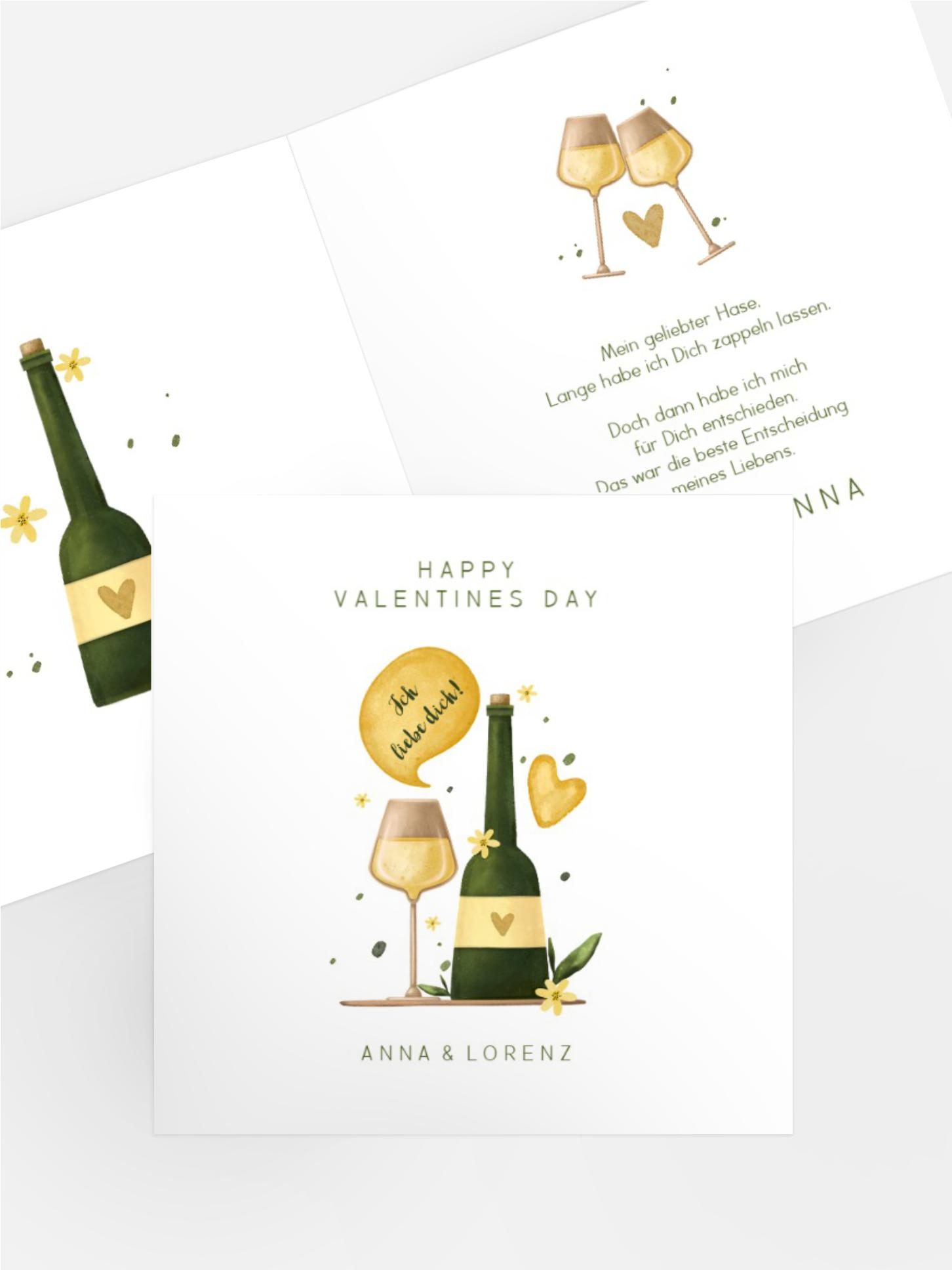 Valentinskarte Abend für uns