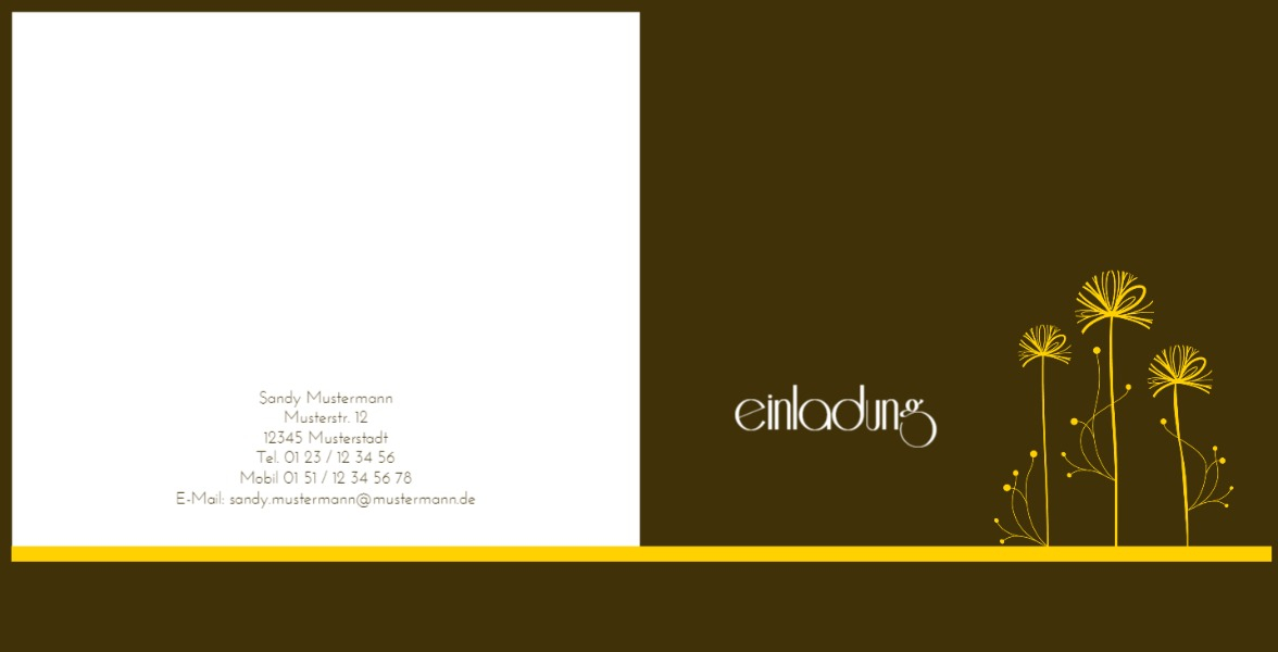 Geburtstagseinladung abstract flower Foto