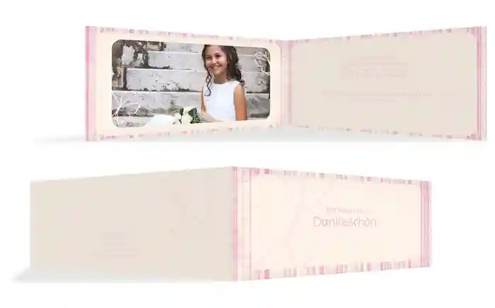 Dankeskarte Konfirmation Butterfly 2