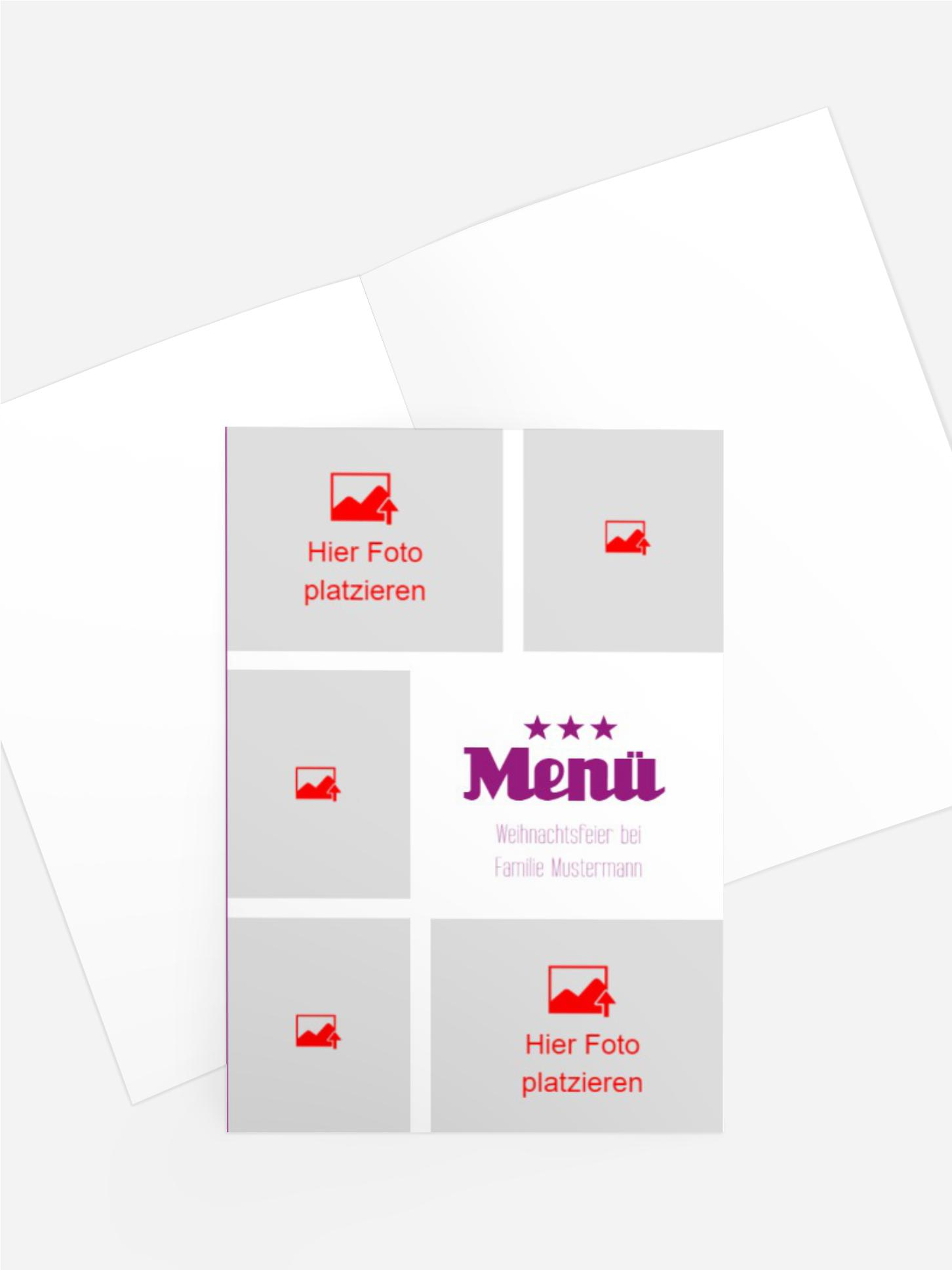 Weihnachtsmenükarte Bilder