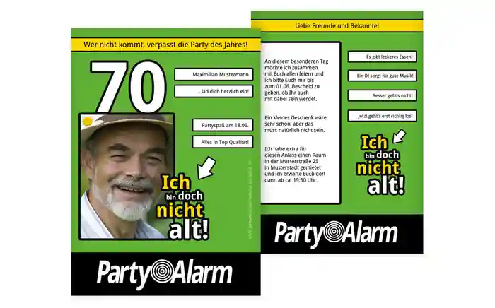 Geburtstagseinladung Ich bin doch nicht alt! Foto 70