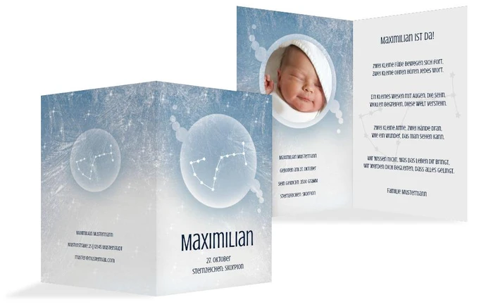 Geburtskarte Sternzeichen Skorpion Geburtskarte Sternzeichen Skorpion