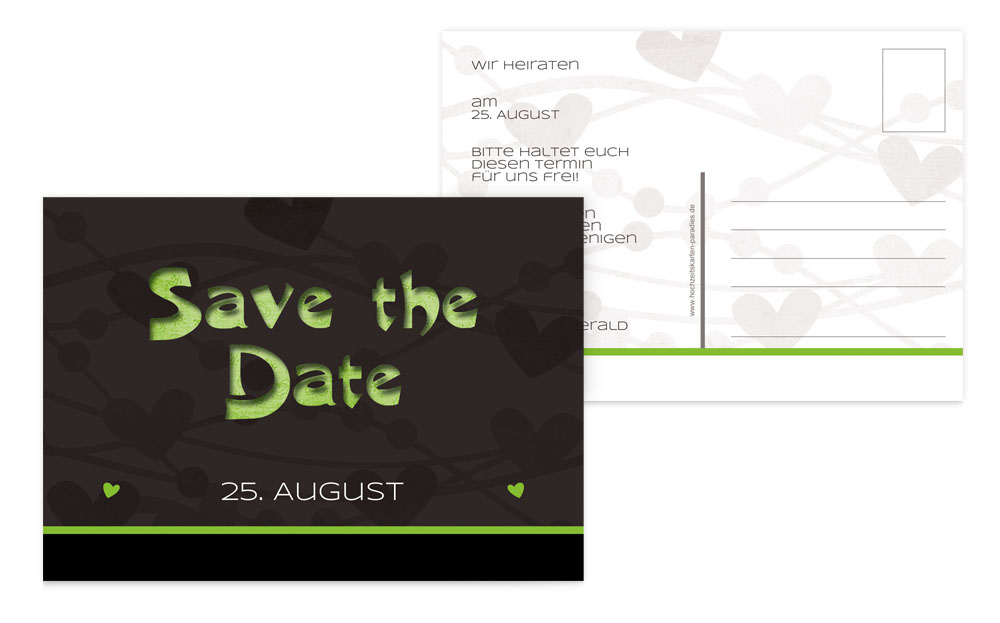 Save the Date wilde Herzen Save the Date wilde Herzen