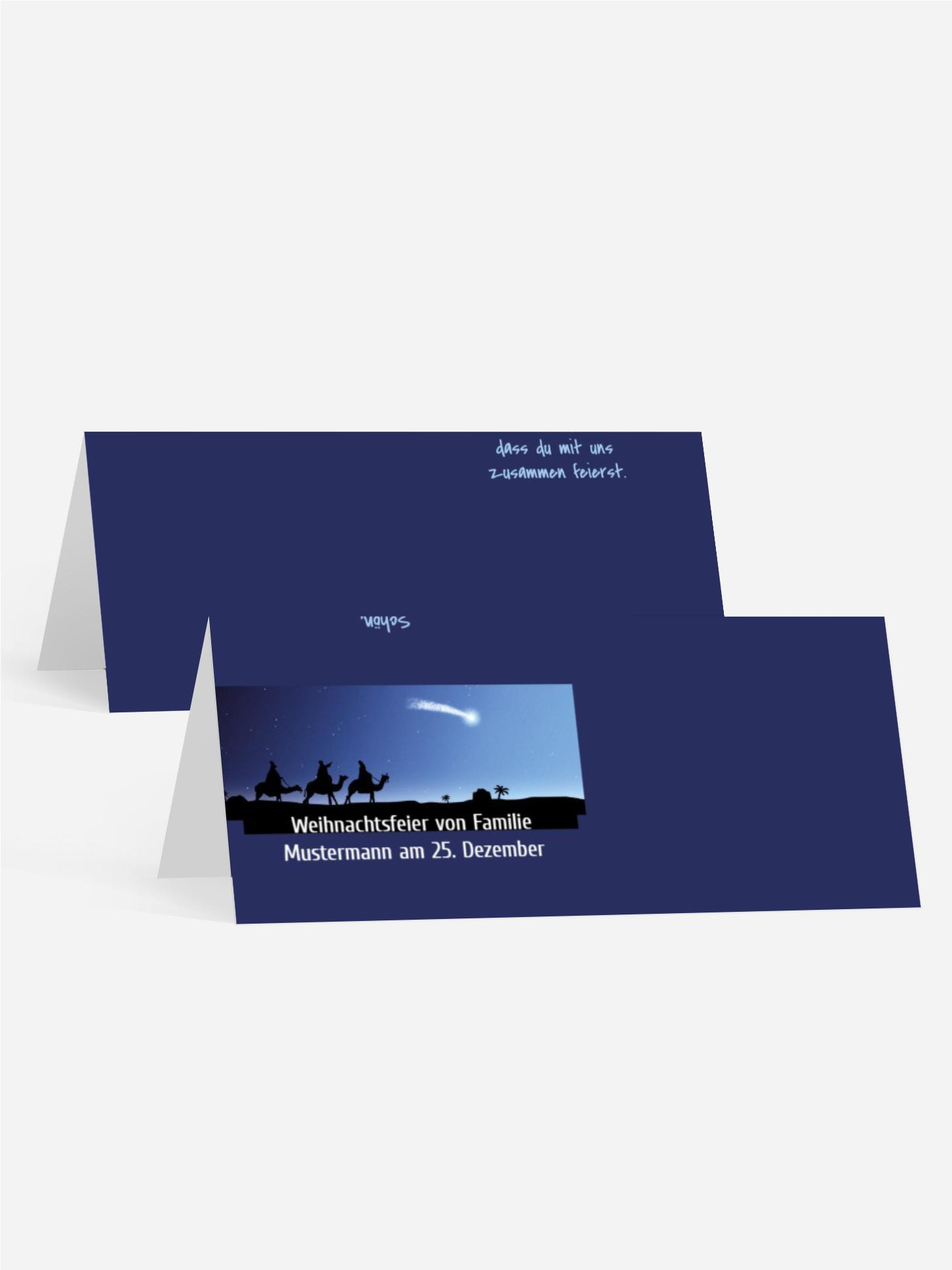 Weihnachten Tischkarte drei hl. Könige
