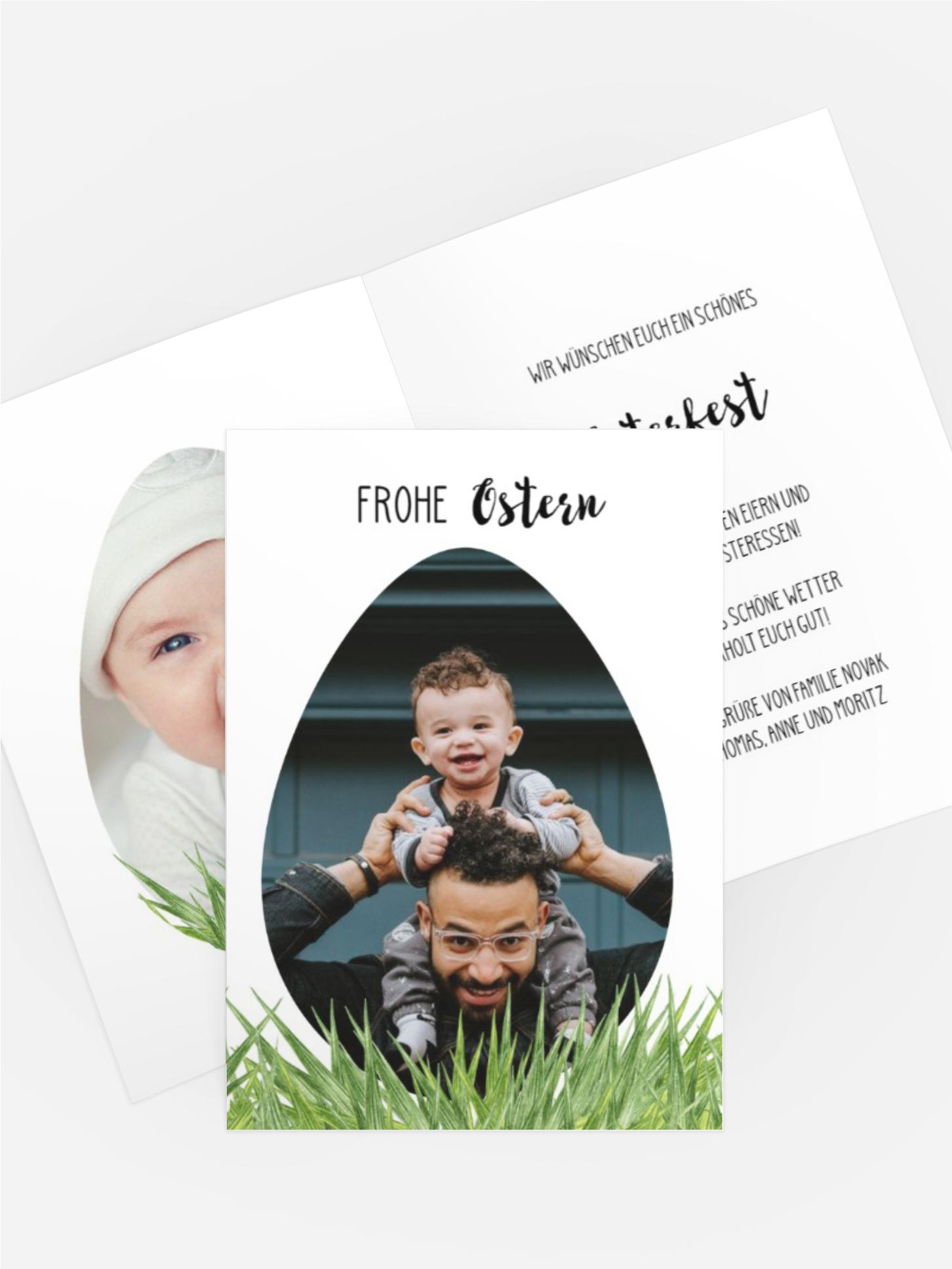 Osterkarte Wiesennest