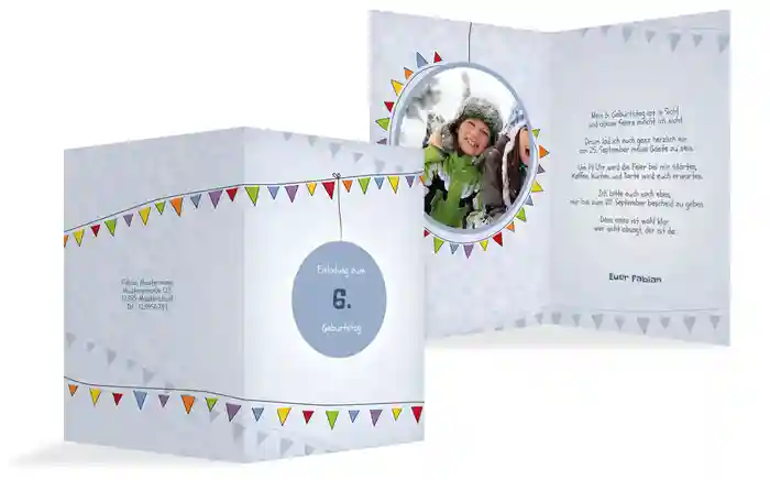 Geburtstagseinladung Lampion Foto