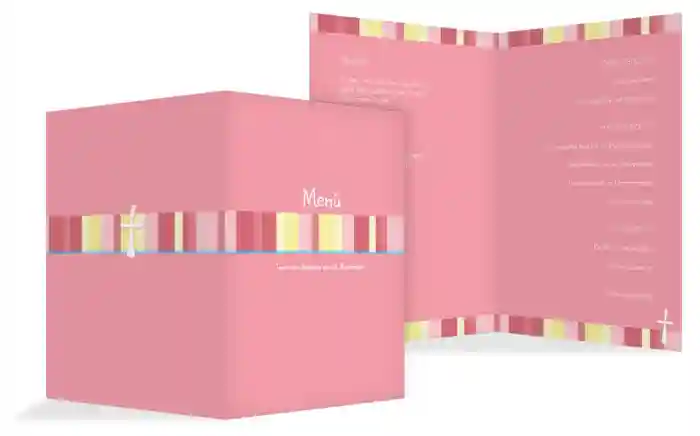 Menükarte Taufe 3Bilder