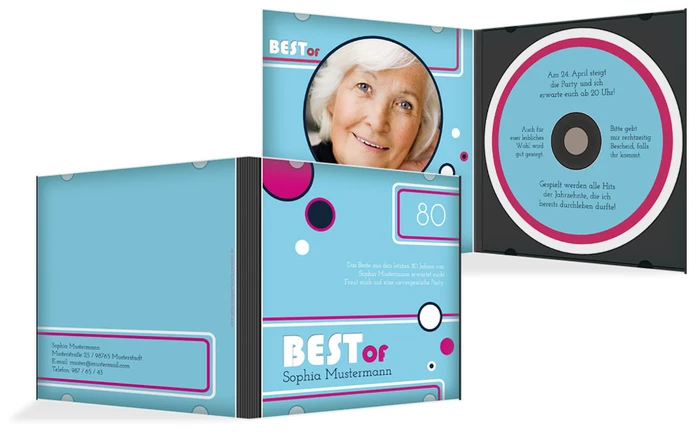 Geburtstagseinladung Best Of CD Foto 80