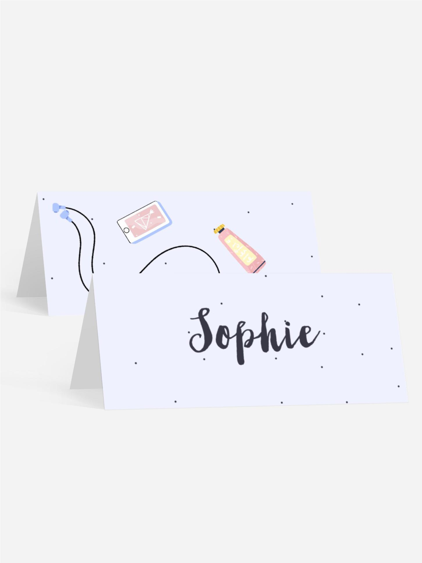 Tischkarte Jugendliche Geburtstag Teenager-Set