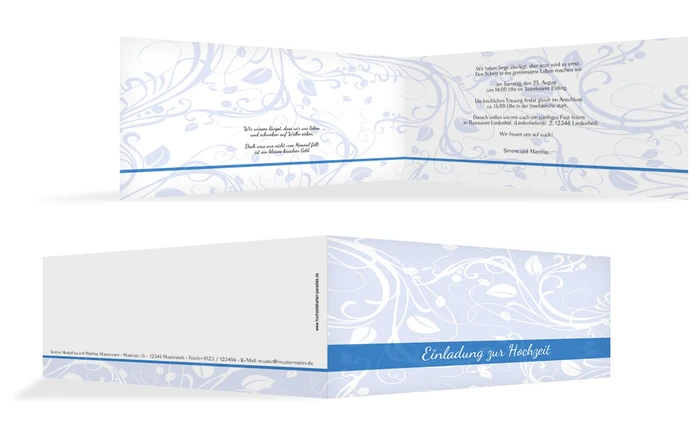 Einladungskarte Blättertraum 2