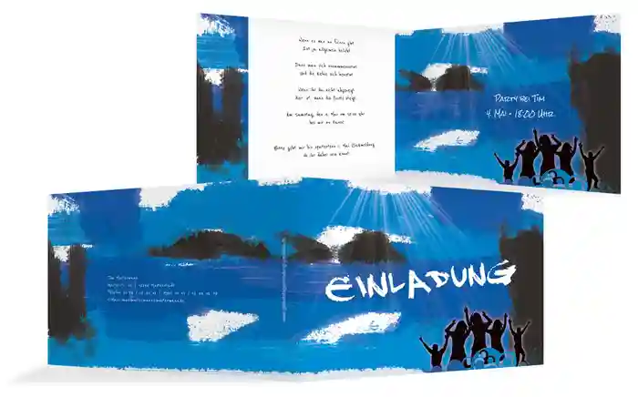 Einladung zum Geburtstag partylight