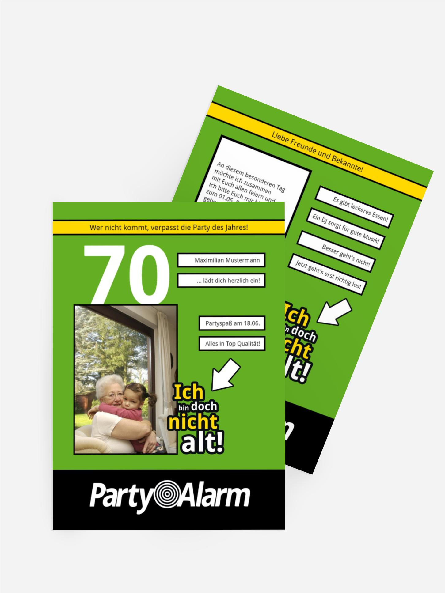 Geburtstagseinladung Ich bin doch nicht alt! Foto 70