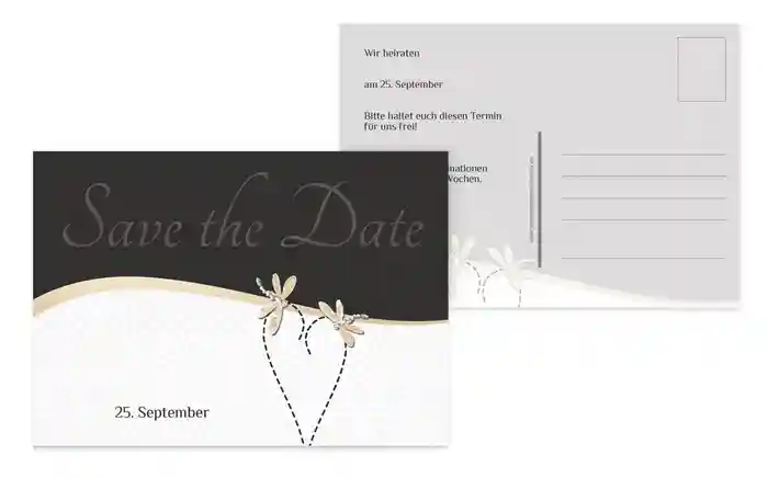 Save the Date Karte Unzertrennlich