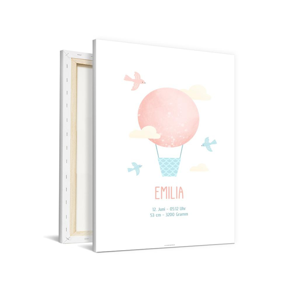 Wandbilder Baby Heißluftballon