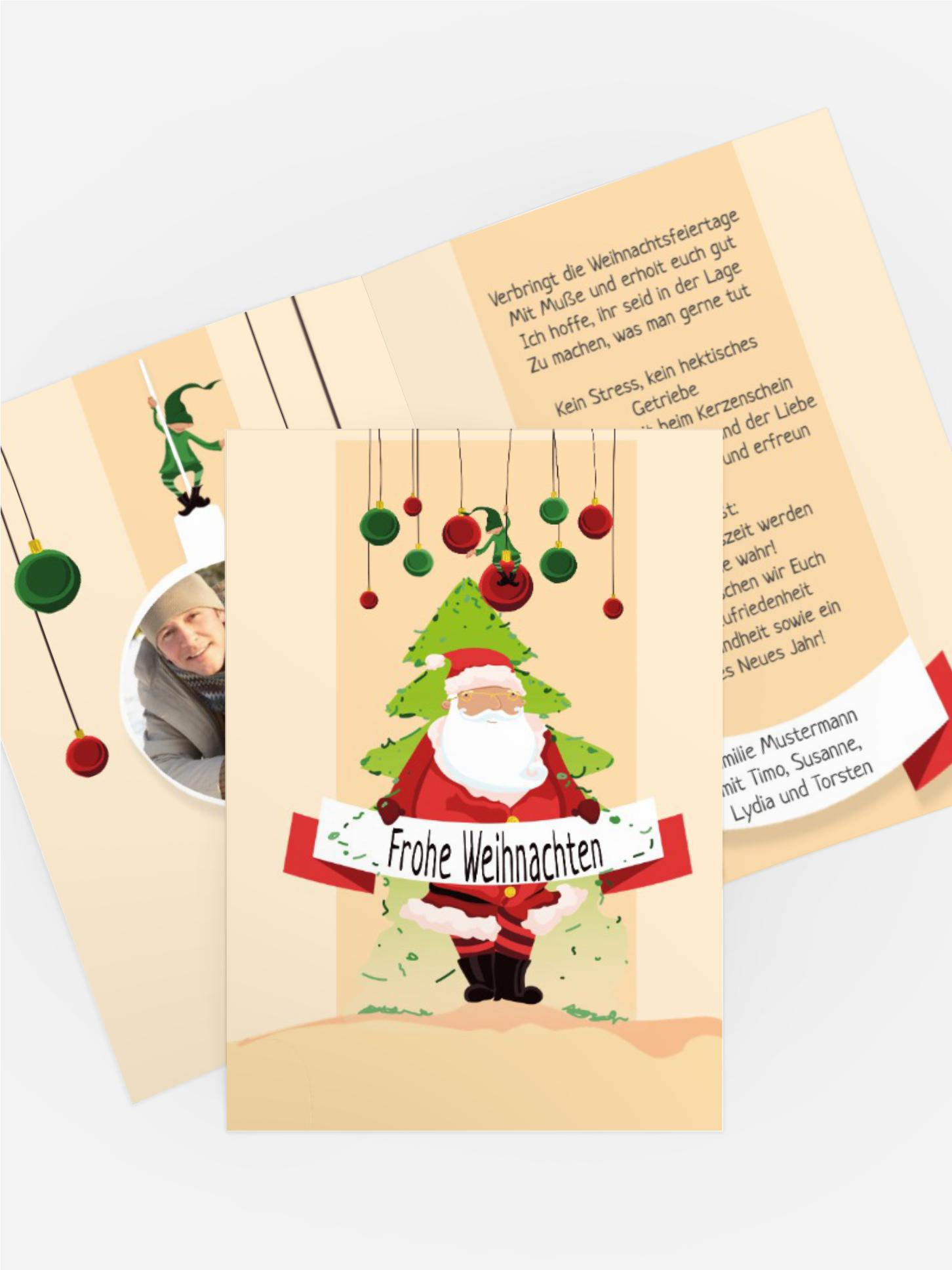 Foto Weihnachtsgrußkarte Wichtel  