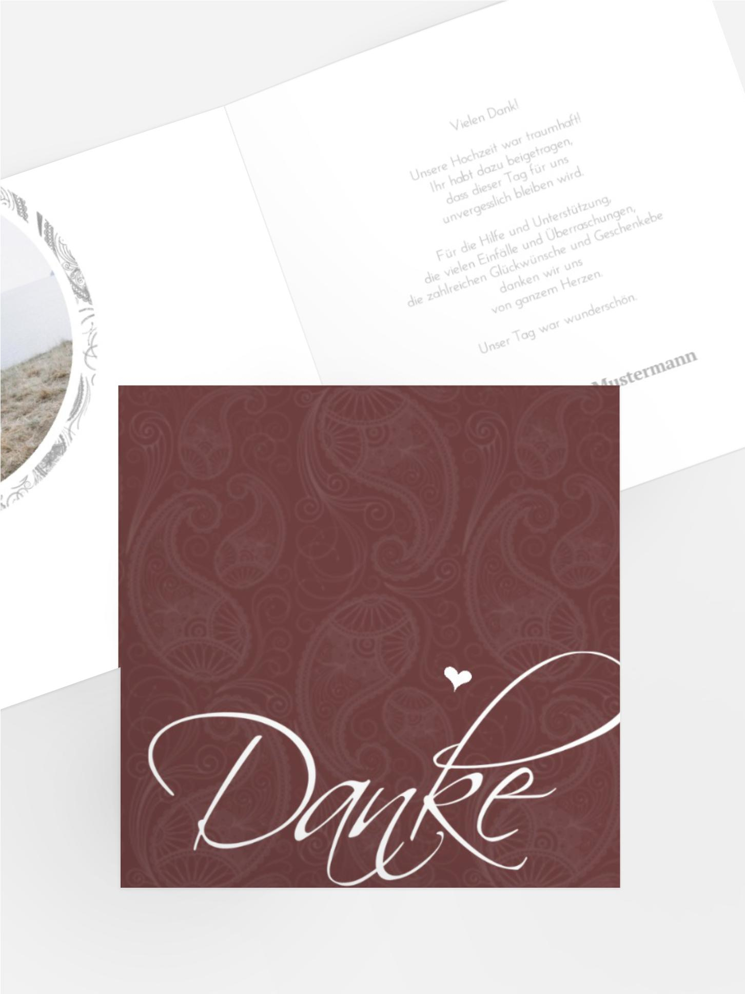 Dankeskarte Traumhochzeit