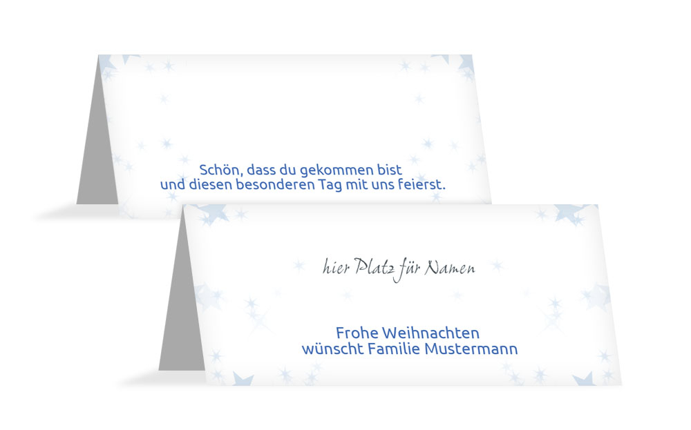 Weihnachtstischkarte Laterne Weihnachtstischkarte Laterne