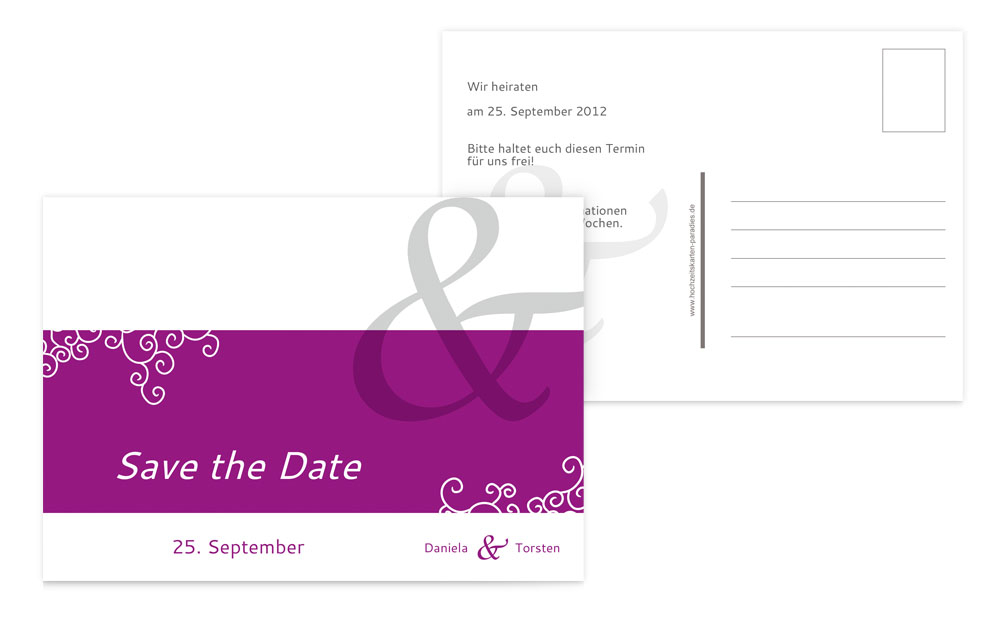 Save the Date Band der Liebe Save the Date Band der Liebe