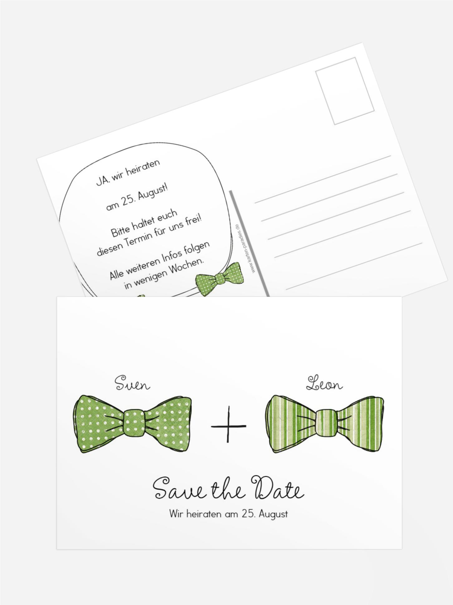 Save the Date Karte Fliegen