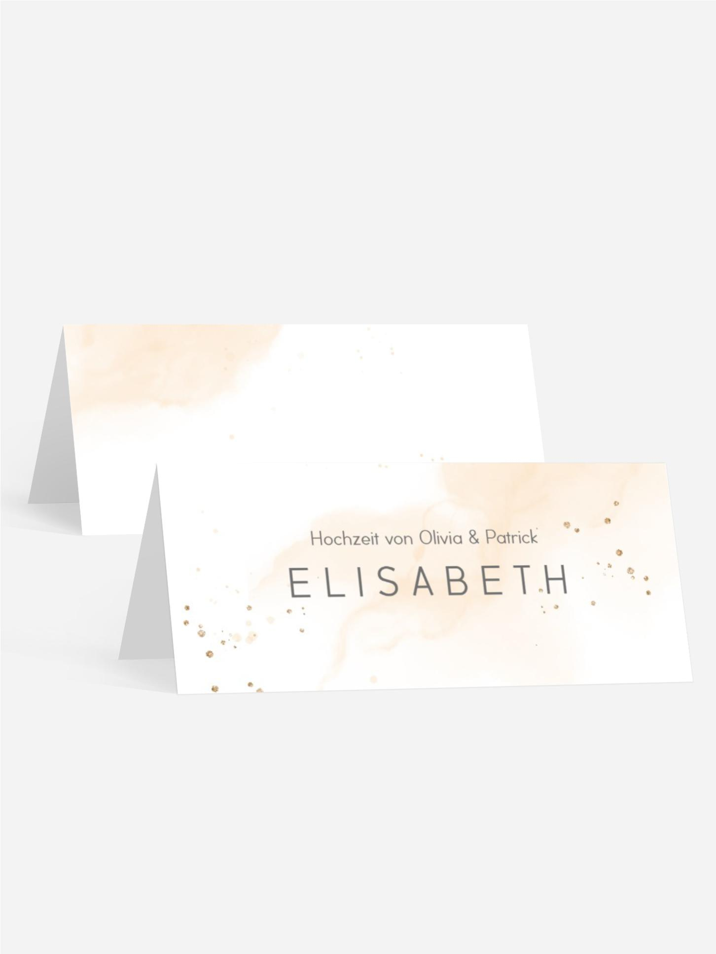 Tischkarte Sanfter Nebel