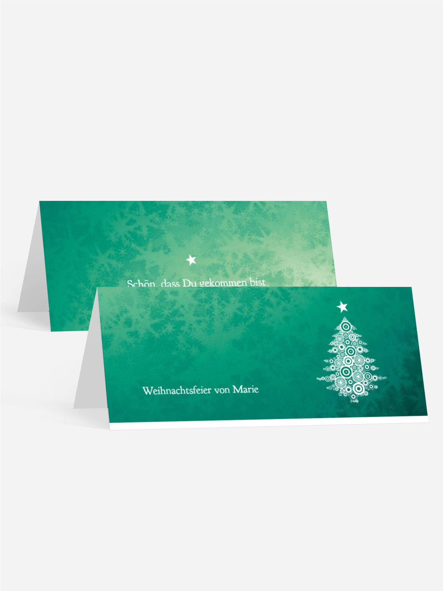 Weihnachtstischkarte Eis