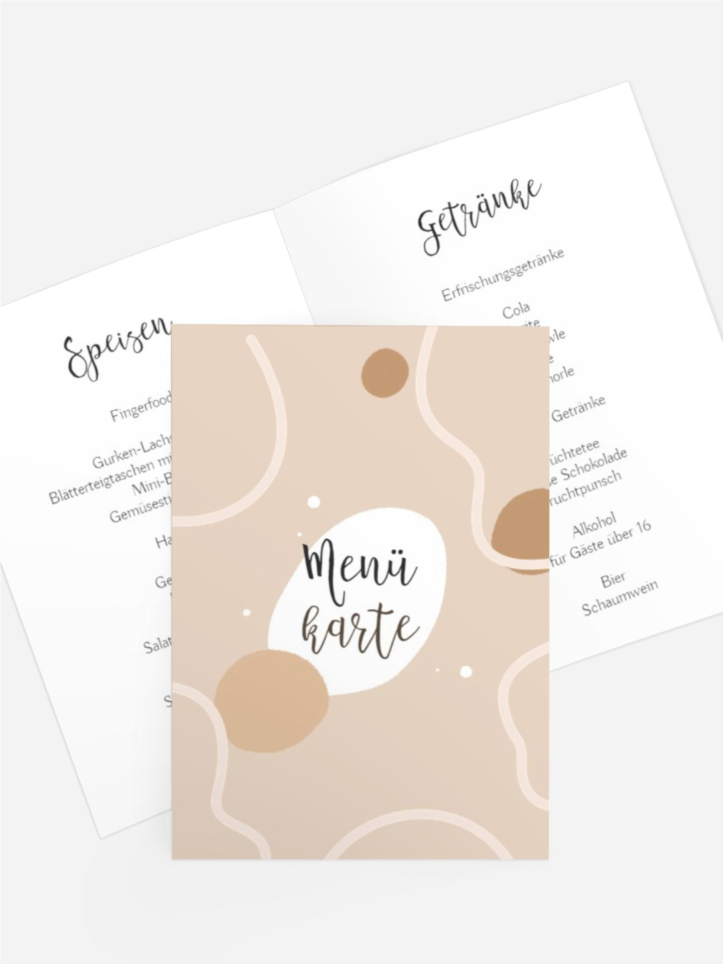 Menükarte Jugendliche Geburtstag Turnschuhe