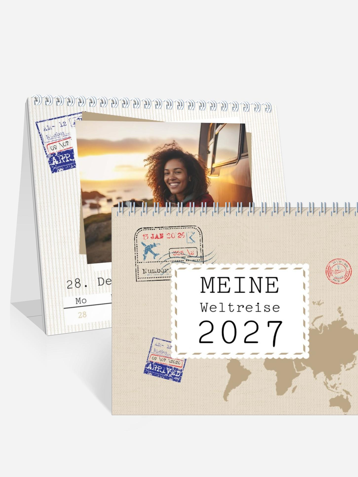 Wochen-Tischkalender Reisefieber