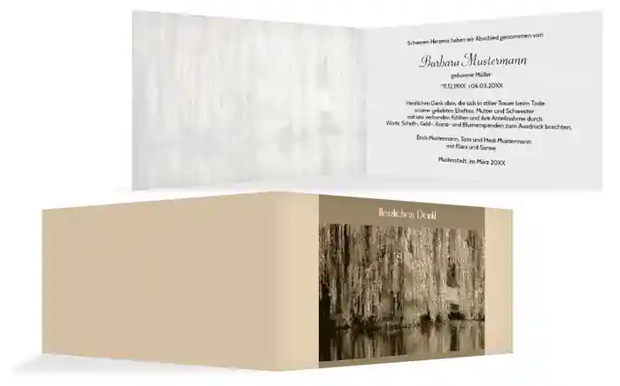 Dankeskarte Flusslandschaft quer