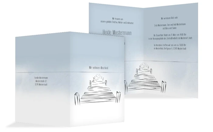 Trauerkarte boardwalk hoch