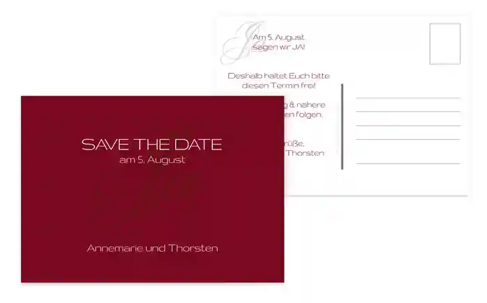 Save the Date Sag ja
