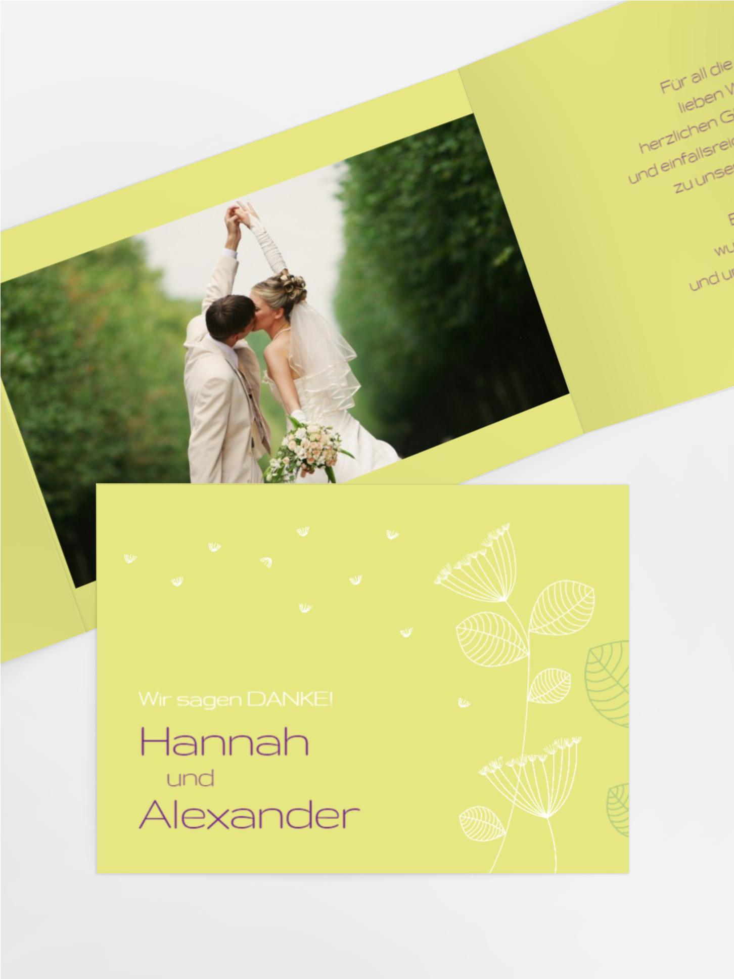 Dankeskarte Pusteblume