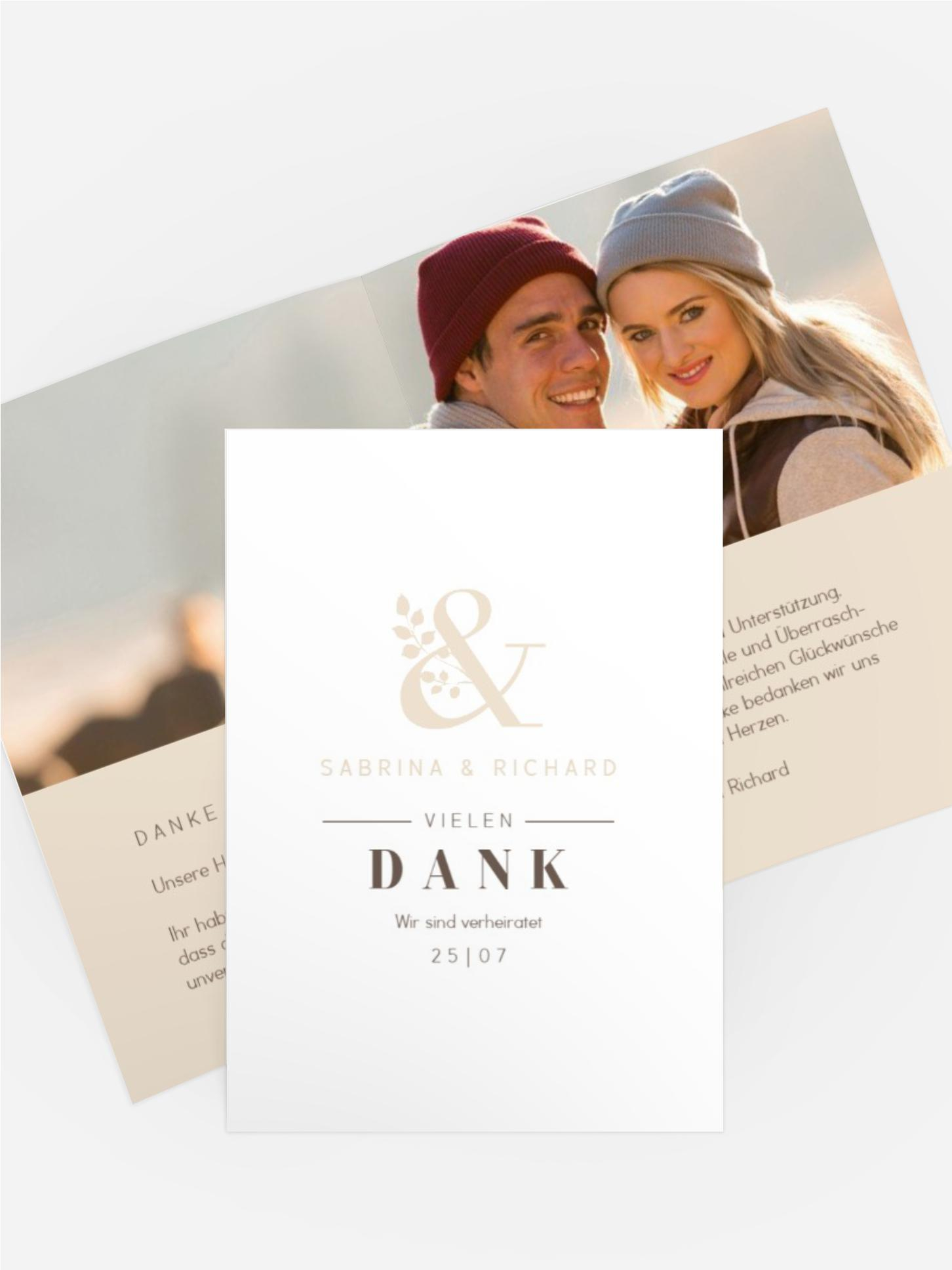 Dankeskarte &-Zweig Dankeskarte &-Zweig