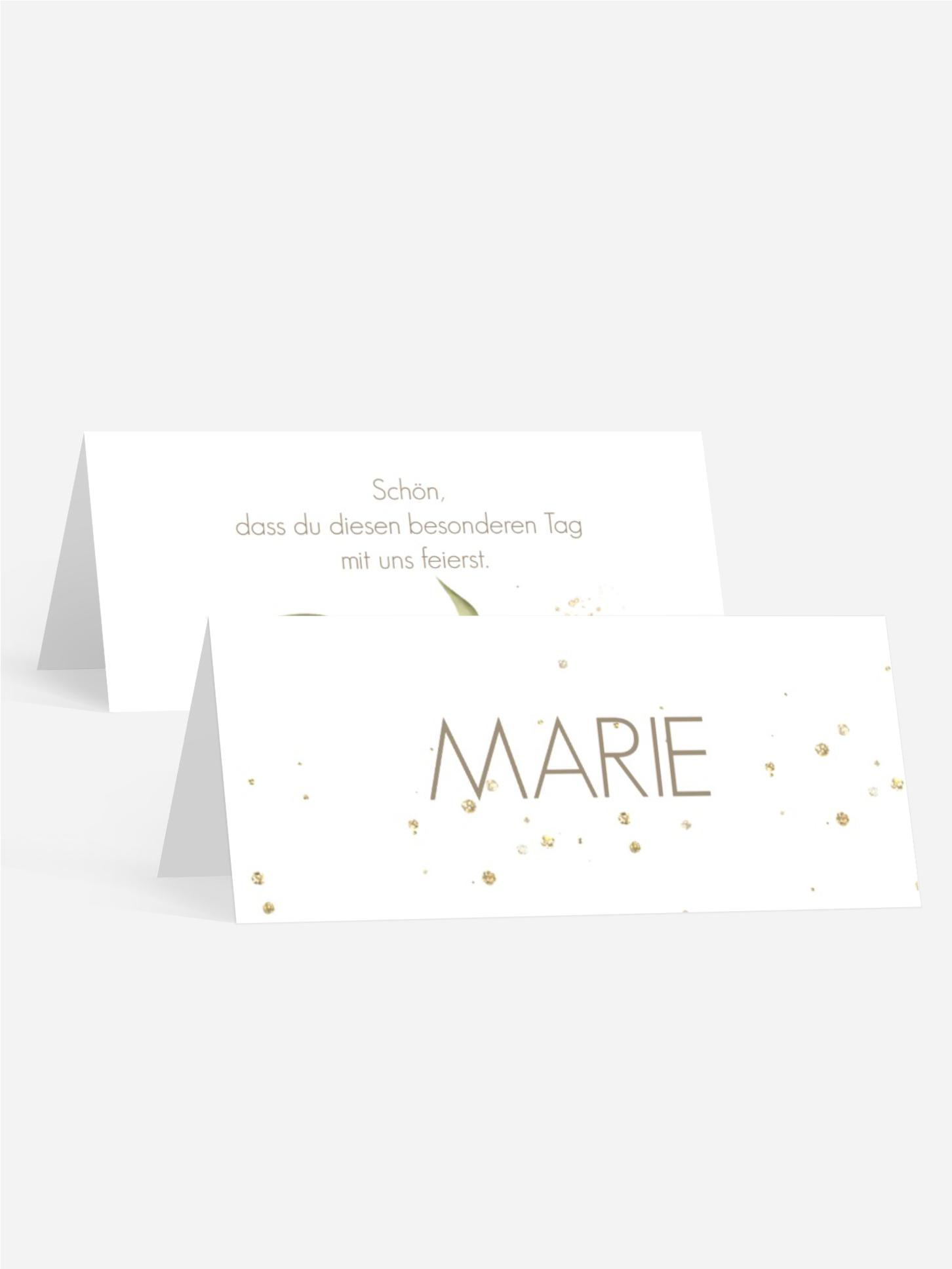 Tischkarte Blümchenglück